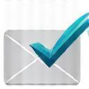 Icona che rappresenta la conferma di un'e-mail con una spunta