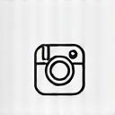 Icona monocromatica di Instagram