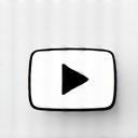 Icona monocromatica di YouTube